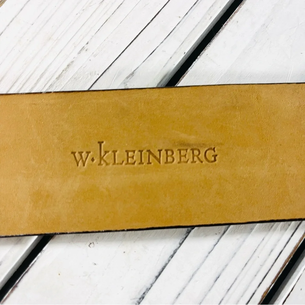 SOLD W. Kleinberg Women’s Python Belt w/ Covered Buckle | Size L - Picture 11 of 13